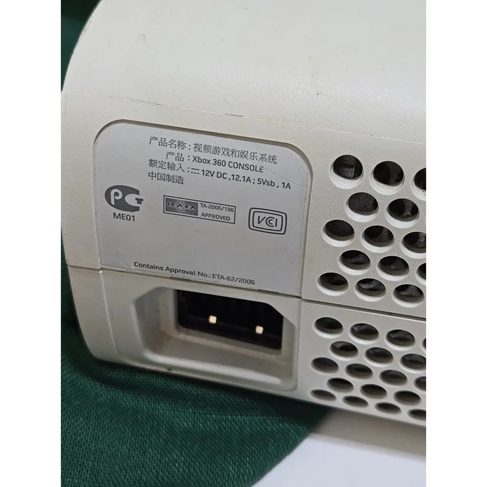 Original Xbox 360 Jasper Arcade 60GB White Console Bundle Tested SEE Description